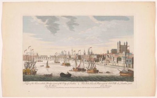 View of the City of London from the River Thames