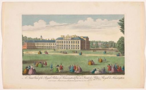View of Kensington Palace in London