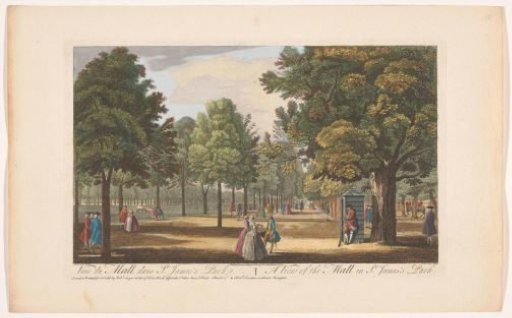 View of The Mall in Saint James's Park in London