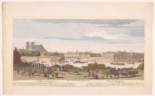 View of the City of Paris from the Quai de Miramion