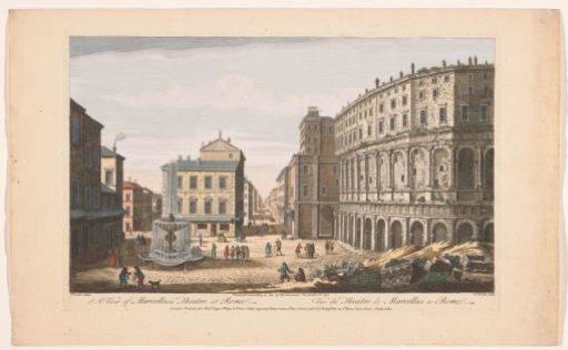 View of the Theatre of Marcellus in Rome