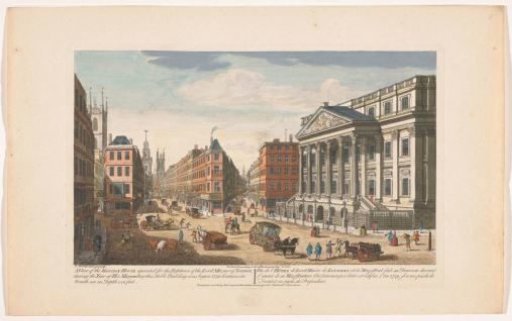 View of the Mansion House in London
