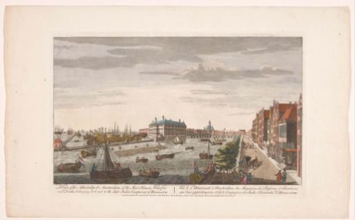 View of the State Naval Magazine (Admiralty Magazine) in Amsterdam