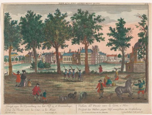 View of the Hofvijver in The Hague