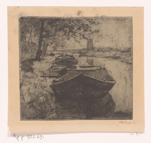 Moored boats