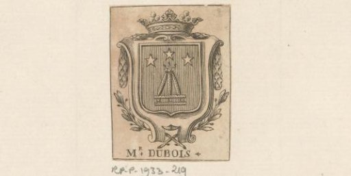 Ex libris of Mr. Dubois