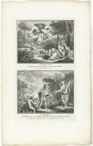 Elijah Wakened by an Angel and an Officer Burned with Fifty Soldiers by Fire