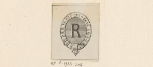 Ex libris, possibly of Rachel