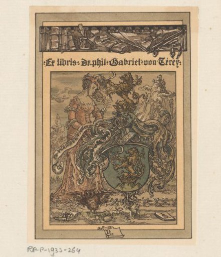 Ex libris of Gabriel de Térey