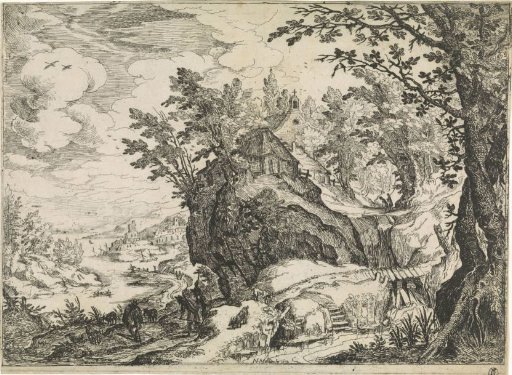 Berglandschap met een kerk