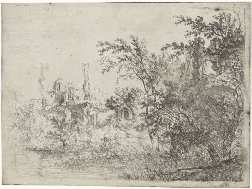 Ruin of a Castle by the Water