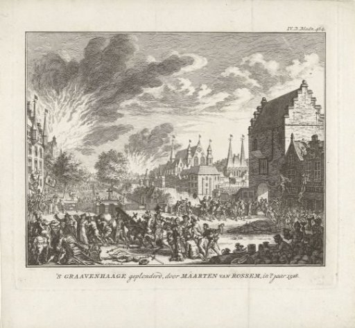 The Hague plundered under the leadership of Maarten van Rossum, 1528
