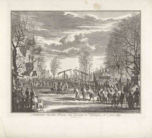 Arrival of the Earl of Leicester at Flushing, 1585