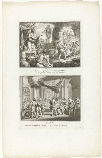 The Three Young Men in the Fiery Furnace and the Feast of Belshazzar