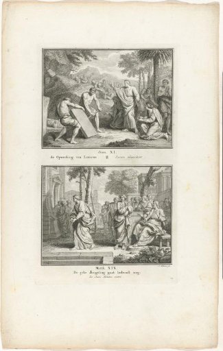 Raising of Lazarus and the Rich Young Man Leaving Christ