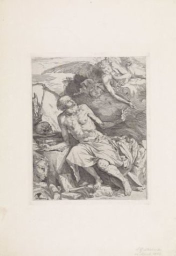 Saint Jerome visited by an angel