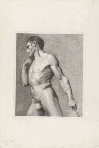Standing male nude