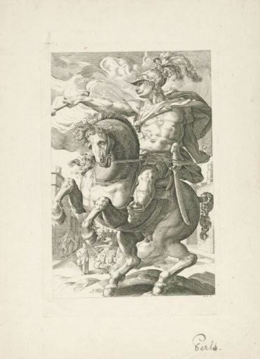 Roman rider on a rearing horse