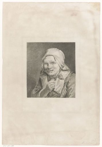 Old Woman with a Tulip in Her Hand