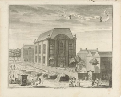 View of the Portuguese Synagogue at The Hague