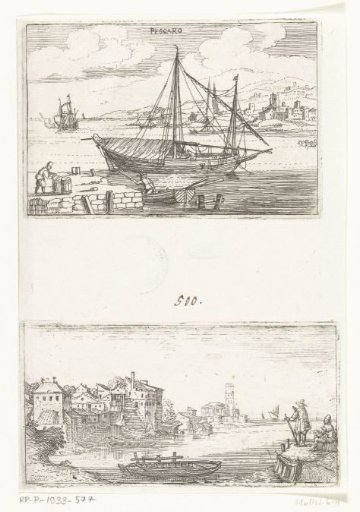 View of Pescara and Houses on a bay