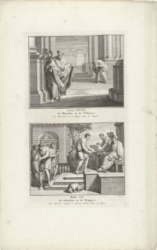 The Pharisee and the Publican in the Temple and the Labourers in the Vineyard