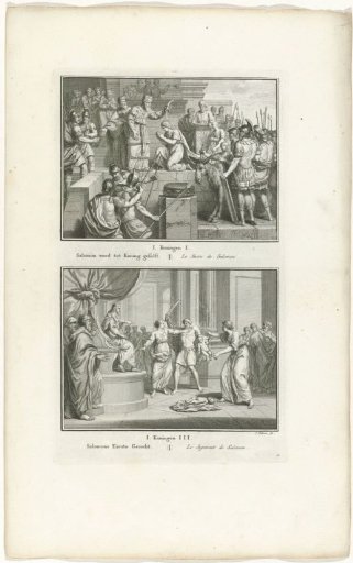 Solomon Anointed King and the Judgement of Solomon
