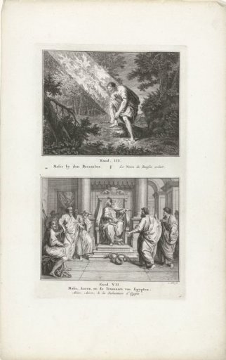 Mozes bij de brandende braamstruik en
Mozes, Aaron en de Egyptische tovenaars