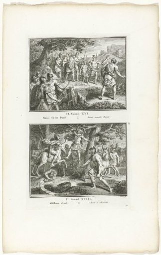 Shimei Curses David and the Death of Absalom