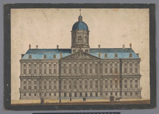 View of the Town Hall in Amsterdam