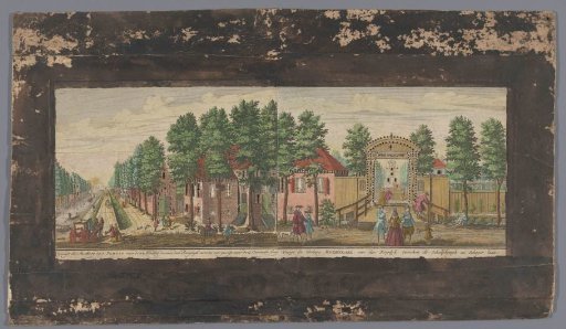 View of the inn De Schulp and the inn Rozendael on the Ringdijk in Amsterdam