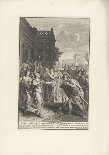 Jephthah is Welcomed by His Daughter