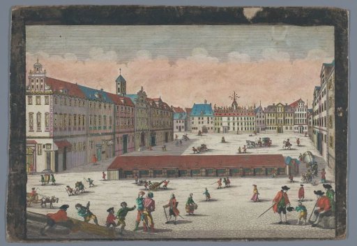View of the Salt Square in Wrocław seen from the south side