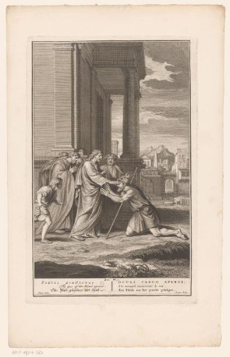Christ healing a blind man