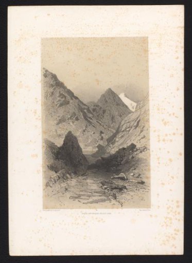 Mountain landscape with a rocky path