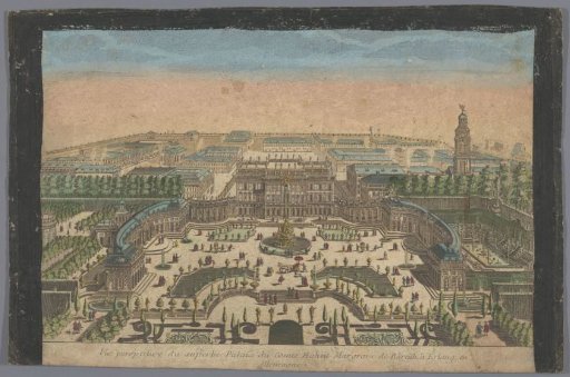 View of the palace of the Margrave of Bayreuth in Erlangen