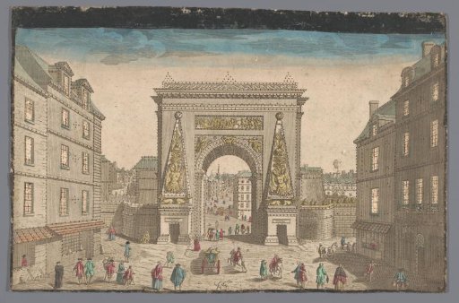 View of the Porte Saint-Denis in Paris
