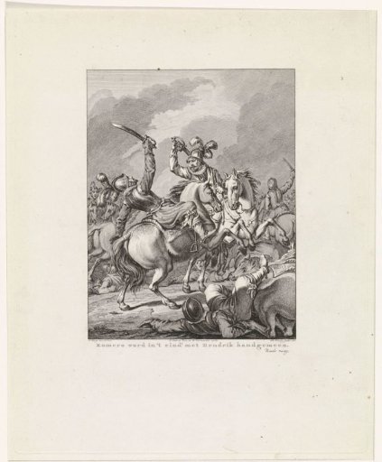 Battle between Romero and Hendrik van Nassau at Mons, 1572
