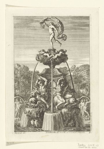 Fountain with a figure of Fortuna