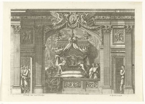 Alcove with an empty bed