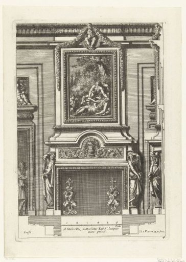 Lower panel with square painting