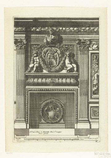 Lower panel with bust of an emperor
