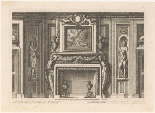 Fireplace with trophies
