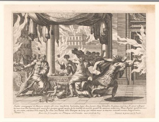 Jupiter Turns King Lycaon into a Wolf
