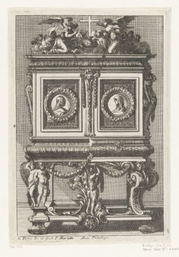 Cabinet with variant for right half