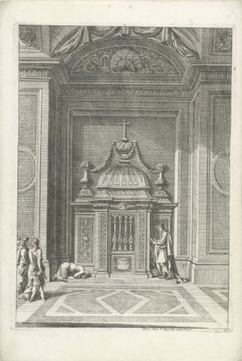 Confessional in niche