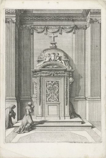 Confessional in niche