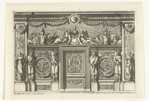 Choir screen with four caryatids