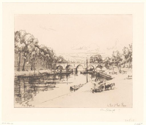 The harbour of Saint Paul in Paris