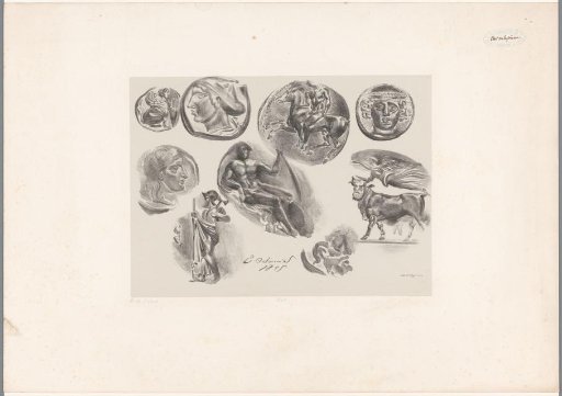Studies of nine ancient medals